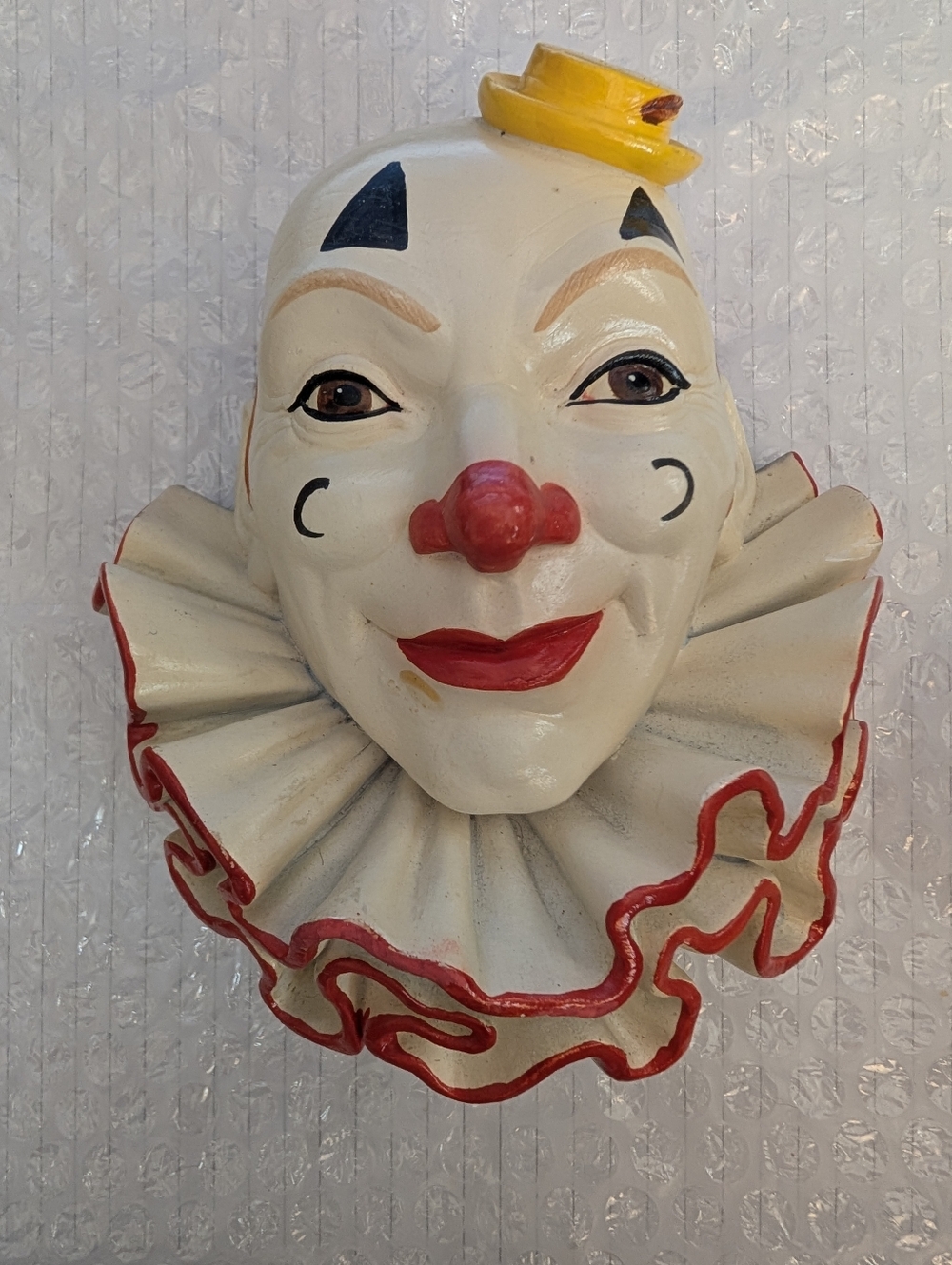 1983 Legend Products  Vintage Hand Painted Chalkware Clown #2; Made In England